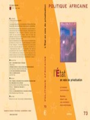 cover image of L'État En Voie De Privatisation
